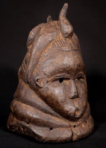 Dansmasker - Mende Helm Masker - 30 cm - Sierra Leone