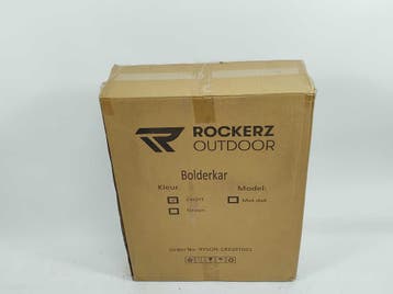 Rockerz Bolderkar met Dak 120L - Zwart, Verzenden, Nieuw