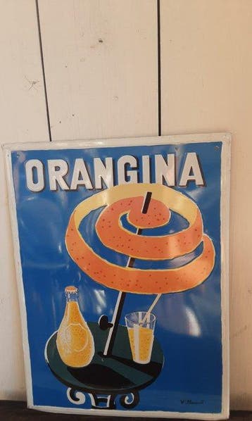 Orangina - Villemot - Reclamebord - Metaal