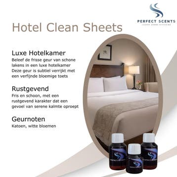 Geurmachine Aroma Geurolie - Hotel Clean Sheets -, Nieuw