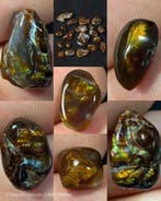 156,59 ct - Zeldzaam en echt Mexicaanse vuuragate cabochons
