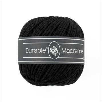 Durable Macramé  325 Black - Haakgaren / Breigaren, Hobby en Vrije tijd, Breien en Haken, Ophalen of Verzenden, Nieuw, Breien of Haken