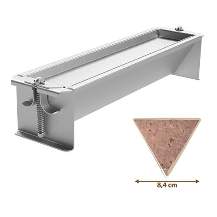 Adelmann Driehoekige Patévorm RVS 8,4x40x8,4 cm, Zakelijke goederen, Horeca | Keukenapparatuur, Verzenden