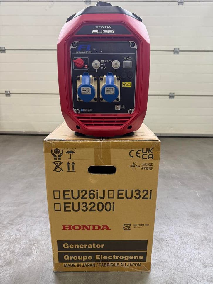 Honda EU32i aggregaat generator, Doe-het-zelf en Verbouw, Aggregaten, Minder dan 5 kVA, Geluidgedempt, Nieuw, Benzine