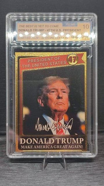 TRUMP 24Ct Gold-plated - 1 Card, Nieuw