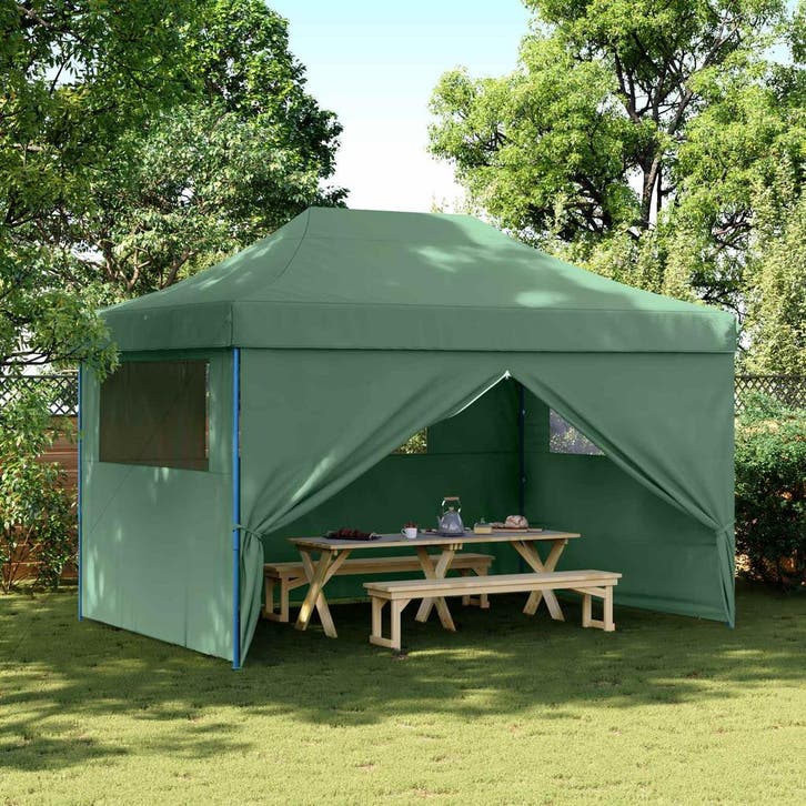 vidaXL Partytent Groen 279 x 410 x 315 cm Oxford Stof, Tuin en Terras, Partytenten, Partytent, Nieuw, Verzenden