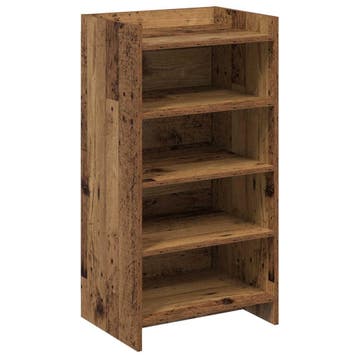 vidaXL Schoenenkast met opslag Oud hout 48 x 36 x 92 cm, Verzenden, Nieuw