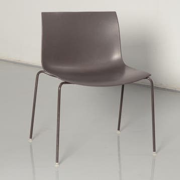 Arper Catifa 46 design kantinestoel, bruin, 4-poot onderstel, Huis en Inrichting, Stoelen, Ophalen of Verzenden, Nieuw