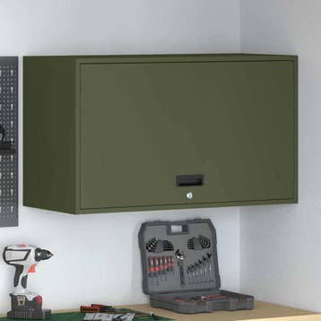 vidaXL Wandkast voor Garage Olijfgroen 90 x 40 x 53 cm, Huis en Inrichting, Kasten | Overige, Verzenden, Nieuw