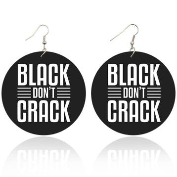 Black dont Crack - Afrikaanse oorbellen, Ophalen of Verzenden, Nieuw
