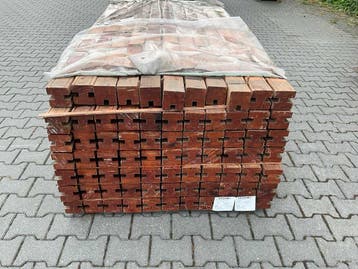 Bangkirai Geschaafde Schuttingpalen 2000x90x90mm, Tuin en Terras, Ophalen of Verzenden, Nieuw