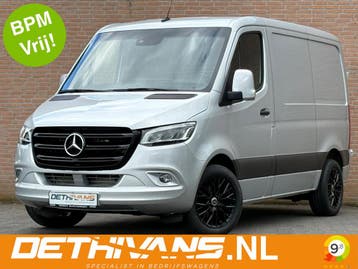 Zakelijke Lease |  Mercedes-Benz Sprinter 314CDI 143PK 9G-Tr, Automaat, Stof, Gebruikt, Zwart
