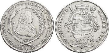 20 Kreuzer 1765 Gm Trier-erzbistum Johann Philipp von Wal..., Verzenden