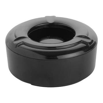 Terras Asbak | Zwart | Melamine | Ø100x40(h)mm EMGA, Verzenden, Nieuw in verpakking