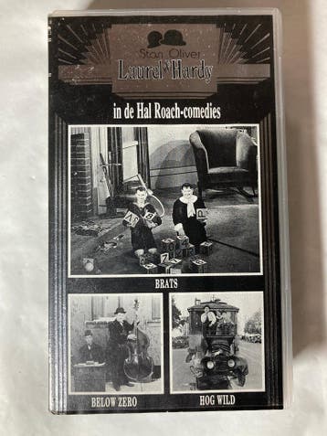 LAUREL & HARDY IN DE HAL ROACH-COMEDIES BRATS BELOW ZERO HOG, Cd's en Dvd's, VHS | Film, Verzenden, Gebruikt