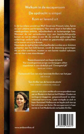 De escaperoom 9789026346972 Megan Goldin, Verzenden, Zo goed als nieuw, Megan Goldin