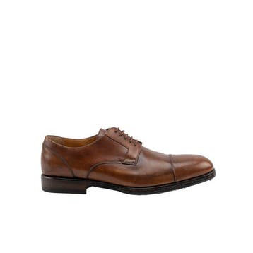 TESTONI - 8 UK - 42 IT - Derby Shoes Antique Calf Leather, Nieuw