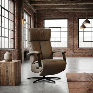 Leren relaxfauteuil met hartbalans Pure - Toledo Moss, Bohemian, Industrieel, Modern, Scandinavisch, Nieuw, Ophalen of Verzenden