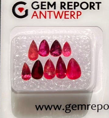 Zonder minimumprijs Robijn - 3.00 ct - Gem Report Antwerp, Nieuw