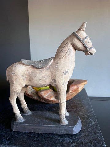 Decoratief ornament - houten paard