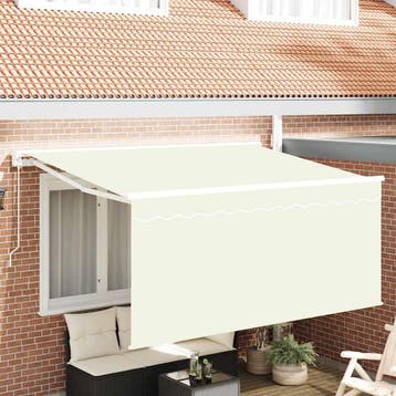 vidaXL Inklapbaar Zonnescherm Crème 300 x 200 cm, Verzenden, Nieuw