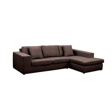 Loungebank Lelystad - loungebanken - Bruin, Huis en Inrichting, Nieuw, Stof