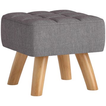 TRUUSK Voetenbankje Krukje - Linnenlook - Houten Poten - Mod, Huis en Inrichting, Verzenden, Nieuw