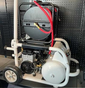 Abama TAT-2520HN Luchtcompressor low noise 20L met haspel, Verzenden, Nieuw