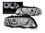 LED Angel Eyes koplampen Black geschikt voor BMW E46, Verzenden, Nieuw, BMW