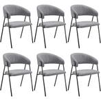 Eetkamerstoel Bedano, gestoffeerd, geweven stof, 150 kg - gr, Huis en Inrichting, Stoelen, Verzenden, Nieuw