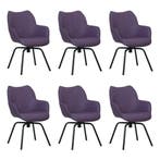 Set van 6 Leren draaibare eetkamerstoelen Magic - Toledo, Huis en Inrichting, Stoelen, Ophalen of Verzenden, Nieuw, Leer