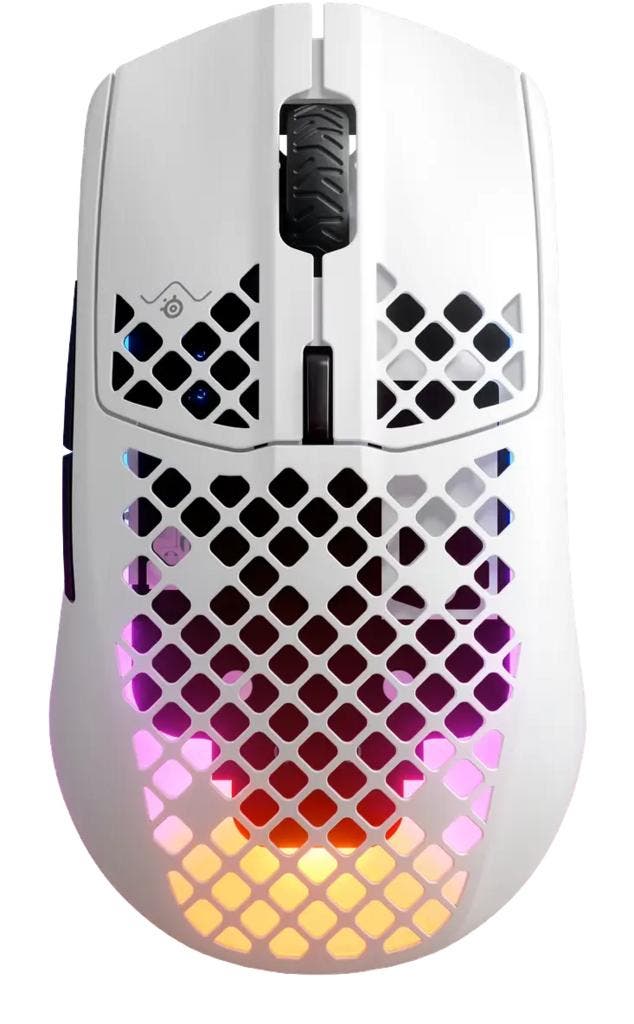 SteelSeries Aerox 3 Wireless - Gaming Muis - Wit, Computers en Software, Muizen, Refurbished, Verzenden