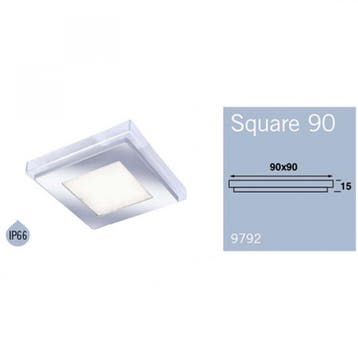 Frilight Opbouwspot Square 90 2W 9 LEDs Chroom, Ophalen of Verzenden, Nieuw