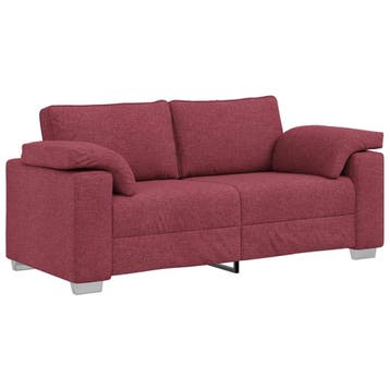 vidaXL Loveseat Wijnrood 180 cm Stof, Verzenden, Nieuw, Stof, 150 tot 200 cm