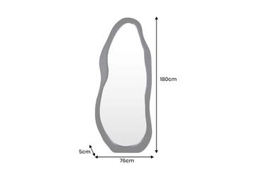 Staande spiegel ORGANIC 180cm MDF zwart, Ophalen of Verzenden, Nieuw