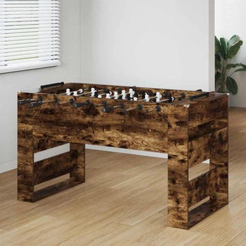 vidaXL Honkbaltafel Gerookte Eik 146,5 x 74 x 85 cm Bewerkt, Verzenden, Nieuw