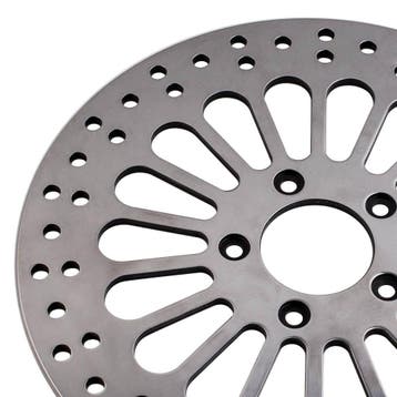 Polished voor 11.8 Disc Drilled Brake Rotor voor Harley T..., Verzenden, Nieuw
