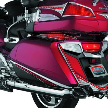 Kuryakyn L.E.D. Rear Fender Tip 12-17 GL1800 Chrome Red Lens, Ophalen of Verzenden, Nieuw