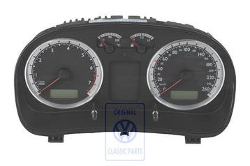 Volkswagen instrumentenpaneel 260 km/h met chromen ringen, Ophalen of Verzenden, Nieuw, Volkswagen