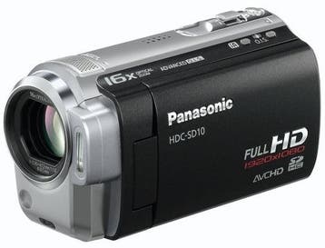 Panasonic HDC-SD10 HD Digitale Videocamera - Zwart, Verzenden, Zo goed als nieuw