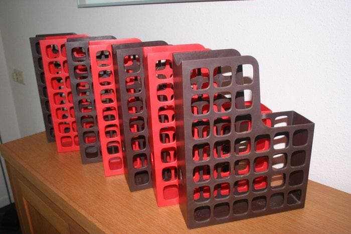 Esselte - Sweden - Tijdschriftenhouder (7) - Harde kunststof, Antiek en Kunst, Antiek | Meubels | Stoelen en Banken