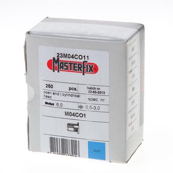OUTLET Fischer Blindklink moer staal M4, Ophalen of Verzenden, Nieuw