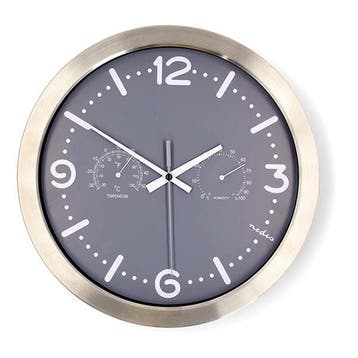 Wandklok | Nedis | Ø 30 cm, Verzenden, Nieuw