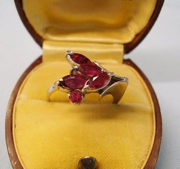 Zonder minimumprijs - Ring Zilver - 2.00ct. tw. Robijn -, Nieuw