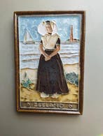 Tegel - de Porceleyne fles cloisonne tegel - Zeeland vrouw -, Antiek en Kunst