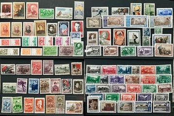 Rusland 1896/1958 - Goede selectie van Sovjet-postzegels in, Gestempeld