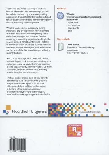 Services marketing management, an introduction 9789001802660, Verzenden, Zo goed als nieuw, Piet van Helsdingen