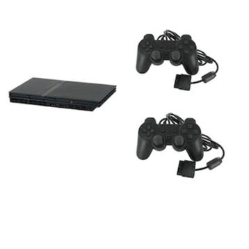 Playstation 2 Console Slim Zwart + 2 Nieuwe Controllers (..., Ophalen of Verzenden, Nieuw