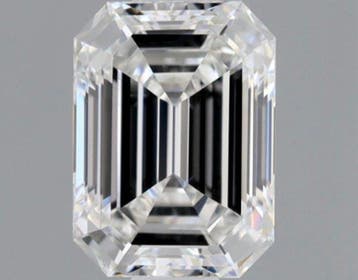 1 pcs Diamant (Natuurlijk) - 0.55 ct - Smaragd - D, Nieuw