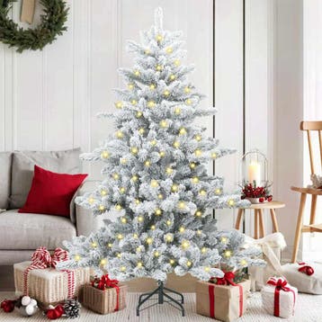 vidaXL Kunstmatige Inklapbare Kerstboom Wit 150 cm PVC en, Verzenden, Nieuw